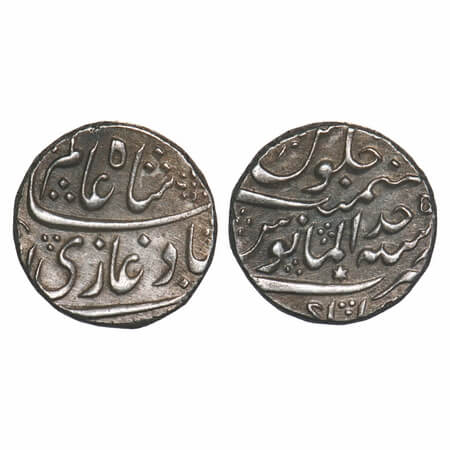Hyderabad Feudatories - Kankruti, Silver Rupee, 11.53g, (Kankruti) Mint, Shah Alam II, (AH