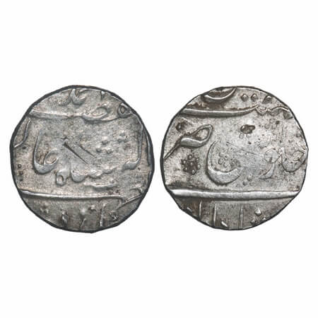 Hyderabad Feudatories - Narayanpett, Silver Rupee, 11.36g, Dishadabad Mint, INO Ahmad Shah