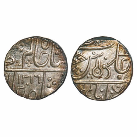 Indore, Silver Rupee, 11.30g, Ahalya Bai (AH 1179-1210 / 1765-1795 AD), Malharnagar Mint, 