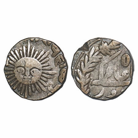 Indore, Silver ½ Rupee, 5.58g, Shivaji Rao (VS 1943-1960 / FE 1296-1313 / 1886-1903 AD), I