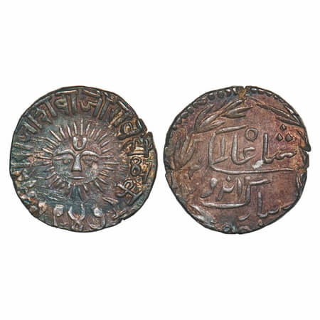 Indore, Silver Rupee, 11.20g, Shivaji Rao (VS 1943-1960 / FE 1296-1313 / 1886-1903 AD), In