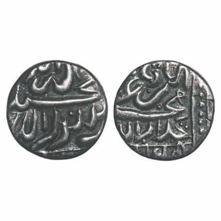 Kutch, (Gujarat in transition), Silver Kori, 3.98g, INO Akbar and 'Murid Ray Singh', proba