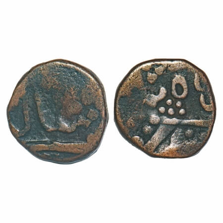 Mewar Feudetory - Bhinda, Copper Paisa, 8.42g, Zurawar singh, (AH 1214-1243 / 1799-1827 AD
