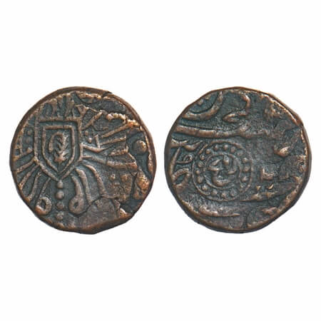 Ratlam, Copper Falus/Paisa, 13.69g, Anonymous Hammered Coinage, Raij Series, INO Shah Alam