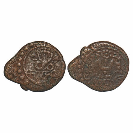Travancore, Copper Kasu/Cash 2, 1.09g, Rani Parvathi Bai (ME 990-1004/1815-1829 AD), KE 99
