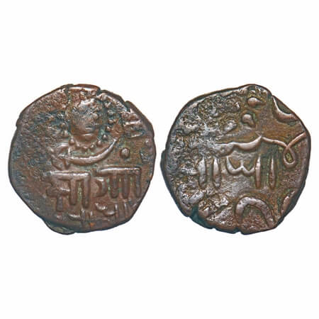 Baroda, Copper Paisa, 6.90g, Sayaji Rao Gaikwad III (AH 1292-1357/1875-1938 AD), 1312 AH, 