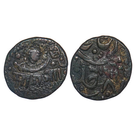 Baroda, Copper Paisa, 7.47g, Sayaji Rao III (VS 1932-1995, 1875-1938 AD), Amreli Mint, (AH