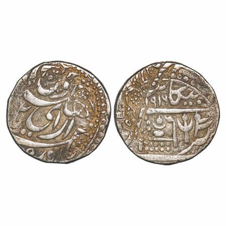 Bikanir, Silver Rupee, 11.39g, Dungar Singh (1872-1887 AD), INO Queen Victoria, Bikanir Mi