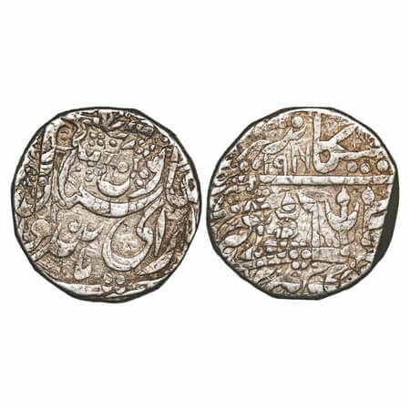 Bikanir, Silver Rupee, 11.33g, Dungar Singh (1872-1887 AD), INO Queen Victoria,Bikanir Min