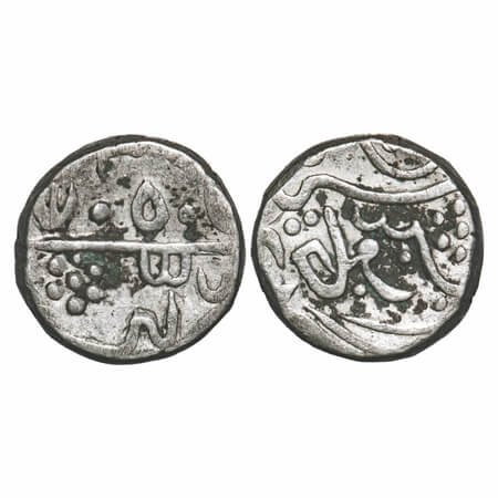 Partabgarh, Silver Rupee, 10.67g, Dulep Singh (1825-1864 AD), AH (1236)/4(5) RY, INO Shah 