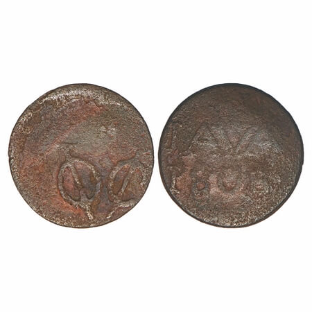 Netherlands East Indies, Java, Kingdom of Holland, Copper Duit (milled coinage), 2.73g, 18