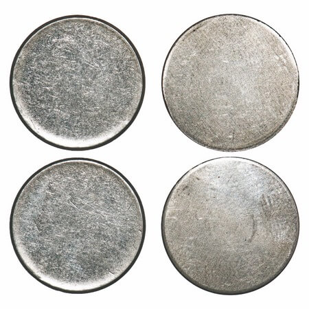 United States of America, Copper Nickel Dime (2 coins), 2.28g, Blank Planchets, No Date, C