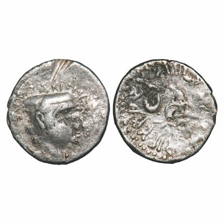 Western Kshatrapas, Kardamaka Dynasty, Chastana as Mahakshatrapa, (78 - 130 AD), Silver, D