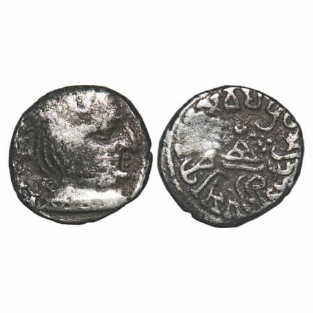 Western Kshatrapas, Abhiras, Isvaradatta(242-243 AD), Year One, Silver Dramma, 2.09g, 13.1
