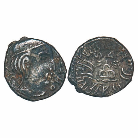 Western Kshatrapa, Svami Rudrasena III, (c. 348-378 AD) son of Svami Rudradaman II, Silver