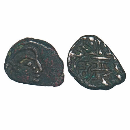 Gupta, Skandagupta (c. 455-480 AD), Fire Altar Type, Silver Drachma, 1.91g, 9.84x12.97mm, 