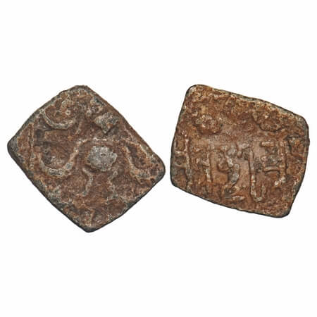 Guptas, Skandagupta (AD 455-480), Lead, 1.86g, 15.87x17.00mm, Garuda type, Obv: Garuda, th