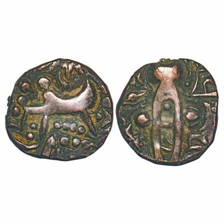 Kashmir Kidarite, Base Gold Dinar, in the name of Pratapaditya (500-600 AD), 7.71g, 18.53x
