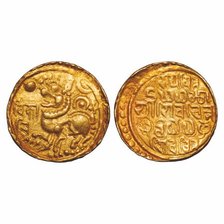 Kadambas of Goa, Sri Shivachittha Pemmadrideva (1147 – 1187 CE), Gold Gadyana, 4.40g, 19.2