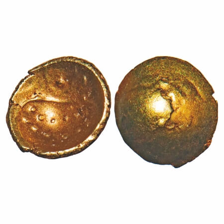 Kanthirava Narasa Raya, Mysore, Gold Fanam, (1638-1662 AD), 0.36g, 5.44x5.22mm, Obv: Naras