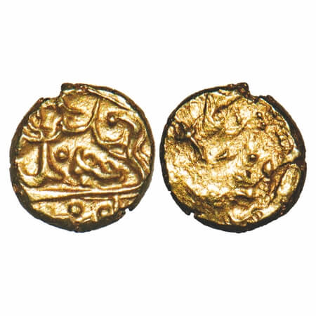Bijapur Sultanate, Gold Fanam, 0.37g, Muhammad Adil Shah (AH 1037-1068 / 1627-1656 AD), Pe