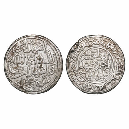Delhi Sultanate, Silver Adli, 8.74g, Muhammad bin Tughluq, Hadrat Delhi Mint, AH 725, 'al-