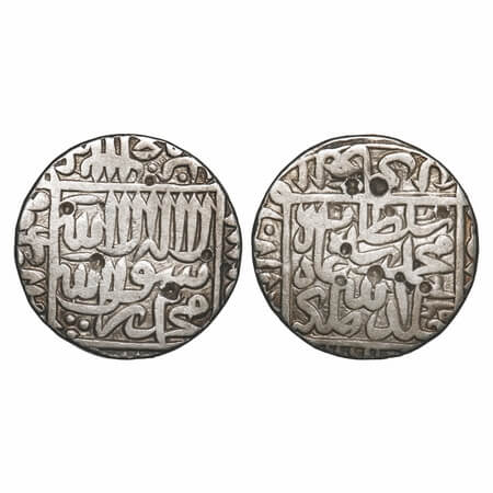 Delhi Sultanate, Silver Rupee, 11.23g, Muhammad Adil Shah (AH 960-964-1552-1556 AD), Agra 