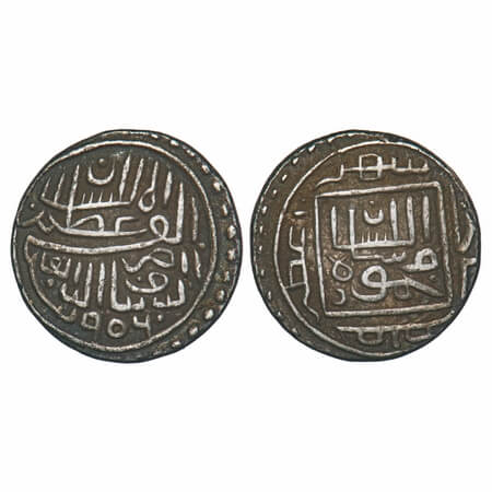 Gujarat Sultanate, Silver 1/2 Tanka, 5.67g, (96 rati standard), Nasir Al Din Mahmud Shah I