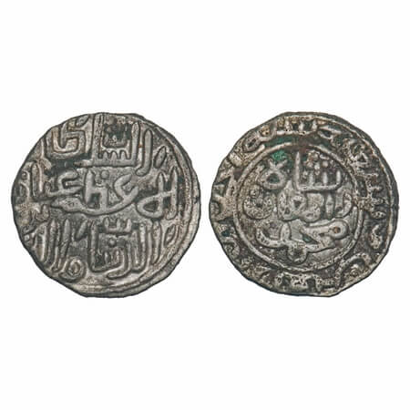Madura Sultan, Billon jital, AH 742, 3.48g, Ghiyath al-Din Muhammad Damghan Shah (1340-134