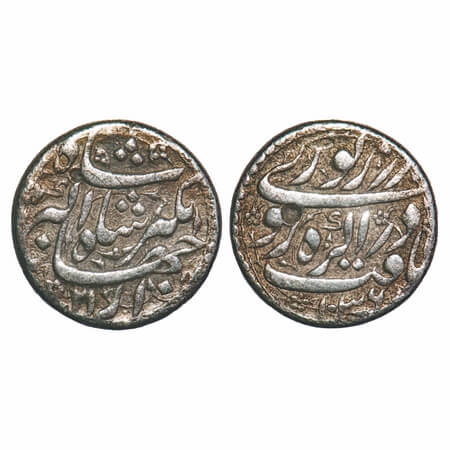 Jahangir, Silver Rupee, 10.96g, Agra Mint, poetic couplet 'Yaft', AH 1036/21 RY. KM 149.1.
