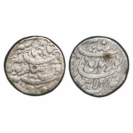 Jahangir with Noor Jahan, Silver Rupee, 11.20g, Lahore Mint, AH 1034/20 RY. KM 168.4. test