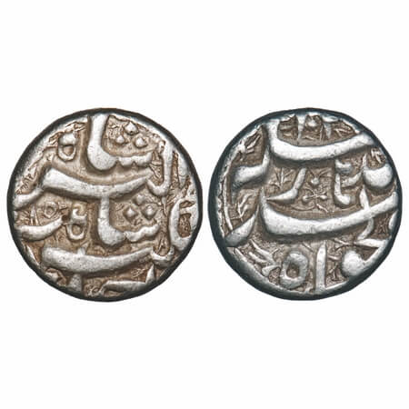 Jahangir, Silver Rupee, 11.34g, Qandahar Mint, AH 102X/15 RY, with re engraved digit 1 in 