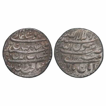 Shah Jahan I, Silver Rupee, 11.35g, Patna Mint, Ilahi type, Month 'Aban', with Emperor's f