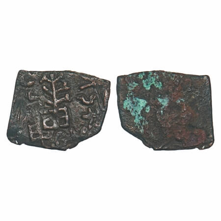 Post-Mauryan, Agroha (Agacha) Janapada of ancient tribe of Punjab (c. 100 BC), Copper Squa