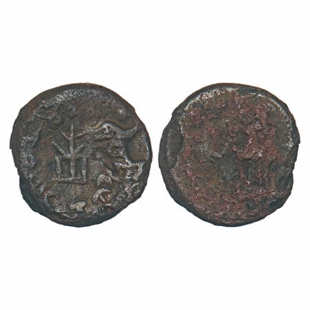 Post-Mauryan, Agroha (Agacha) Janapada of ancient tribe of Punjab (c. 100 BC), Copper Unit