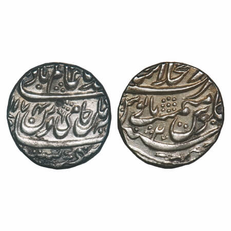 Shah Alam II, Silver Rupee, 11.32g, Dar ul Khilafat Shahjahanabad Mint, AH 1174/2 RY, with