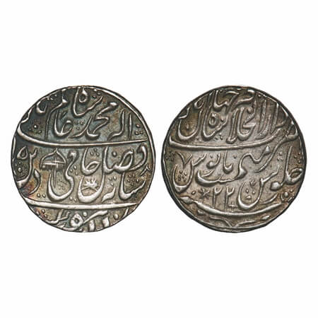 Shah Alam II, Silver Rupee, 11.22g, Dar ul Khilafat Shahjahanabad Mint, AH (119)5/22 RY, w
