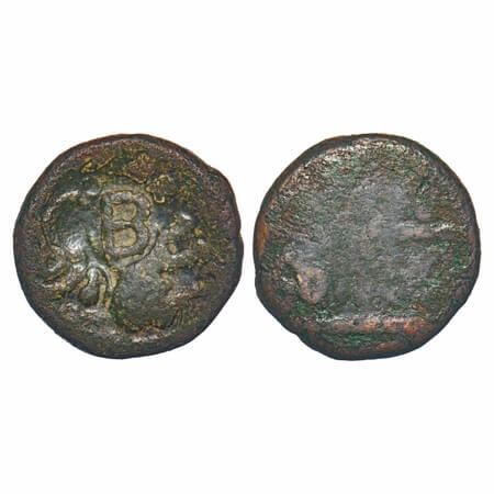 Cambay- Gulf of Khambhat region - Copper Kachcha Paisa, 8.19g, countermarked 'GB' on a coi