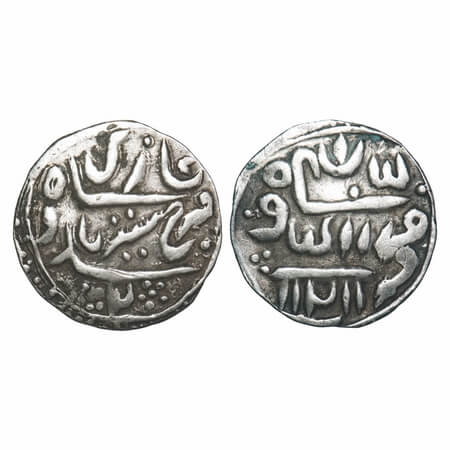 Garhwal, Silver Timasha, 2.69g, Fath Shah (VS 1743-17774/1686-1717 AD), Srinagar Mint, AH 