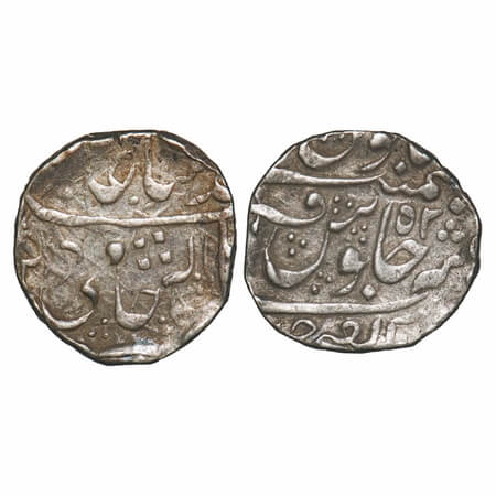 Gwalior, Silver Rupee, 11.25g, Mahadji Rao Sindhia (1761-1794 AD), Dar ul Fatheh Ujjain Mi
