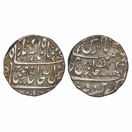 Gwalior, Silver Rupee, 11.01, Struck by the Kachhwaha Raja of Narwar as atributory of Maha