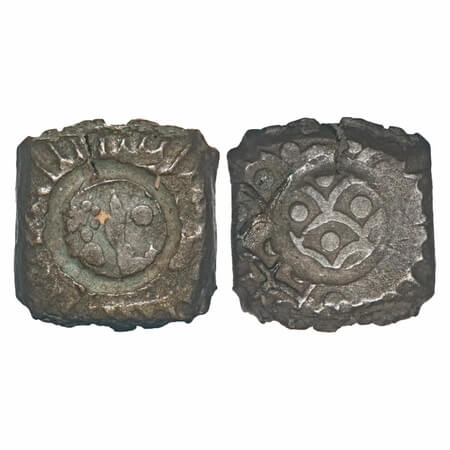 Jafarabad, Base Silver Kori, 4.34g. Jafarabad was a very tiny state of 12 villages conclud