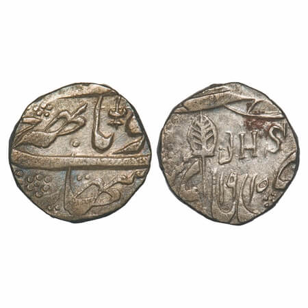 Kashmir, Silver Rupee, 10.77g, Ranbir Singh (VS 1914-1942 / 1857-1885 AD), JHS series coin