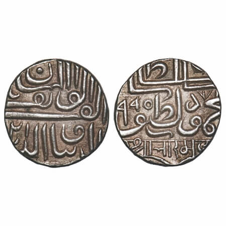 Kutch, Silver ½ Rupee, 5.62g, Bharmalji I (AH 994-1041/1585-1631 AD), AH 995, INO Mahmud S