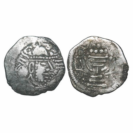 Indo-Sassanian, Chavadas of Gujarat (c. 760-850 AD), Gadhiya Paisa type, Silver Drachma, 3