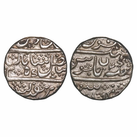 Mysore, Silver Rupee, 11.35g, British Protectorate issue, Mysore Mint, 47 RY, crescent min