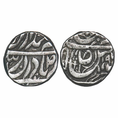 Patiala, Silver Rupee, 11.03g, Narindar Singh (VS 1902-1919 / 1845 -1862 AD ), INO Ahmad S