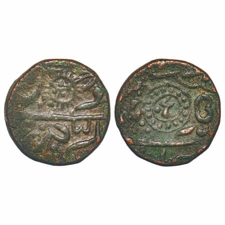 Ratlam, Copper Paisa, 11.92g, Anonymous hammered coinage, Raij Series, INO Shah Alam II, S
