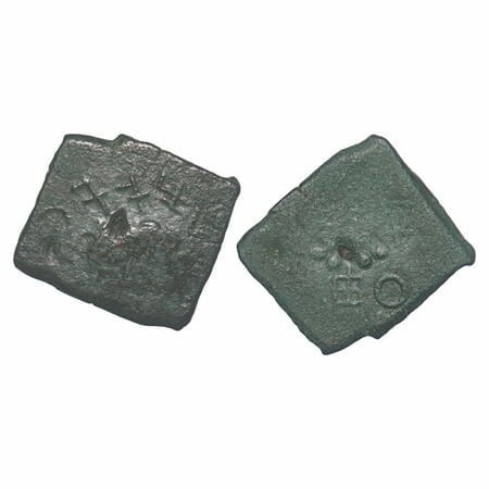 Pre-Satavahana, Kukutakhada, Khandesh Region, Copper Unit, 6.50g, 22.02x25.79mm, Obv: Anim