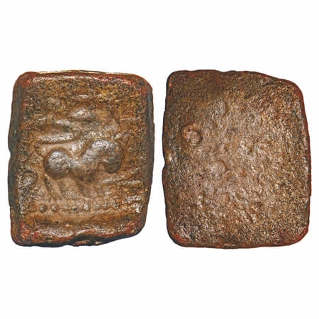 Satavahanas, Siri Satakarni, Nasik Region, Lioness type, Lead Unit, 11.56g (heavy weight),